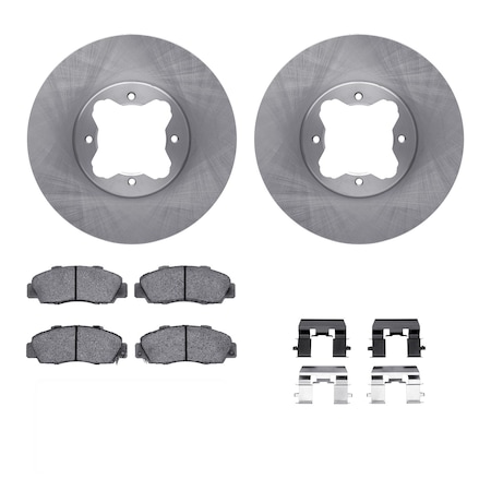 6312-58007, Rotors With 3000 Series Ceramic Brake Pads Includes Hardware